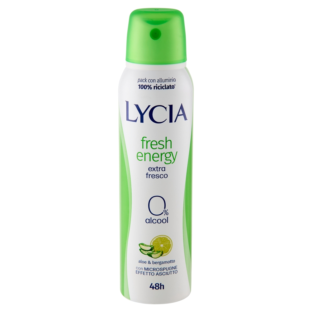 Lycia fresh energy aloe & bergamotto deo spray 150 ml